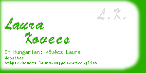 laura kovecs business card